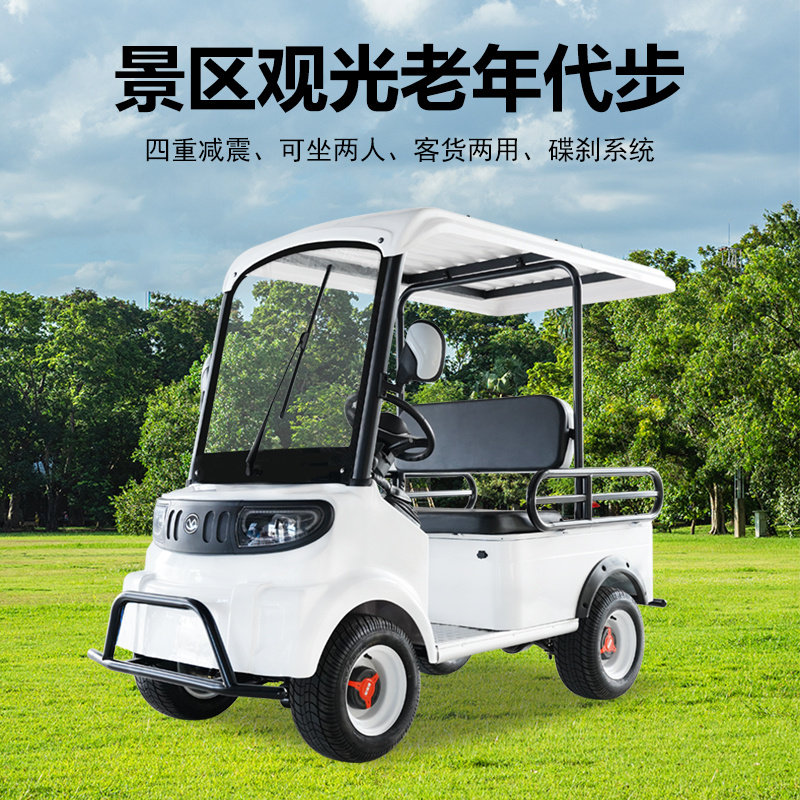 小巴士m9单排座椅电动四轮四座家用接送孩子旅游景区观光车
