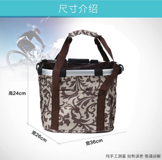 Panier pour vélo en toile - Ref 2255667 Image 3