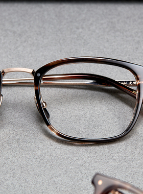 赛璐珞日本手工金子增永眼镜框纯钛超轻YELLOWS赛璐璐中金眼镜VAL
