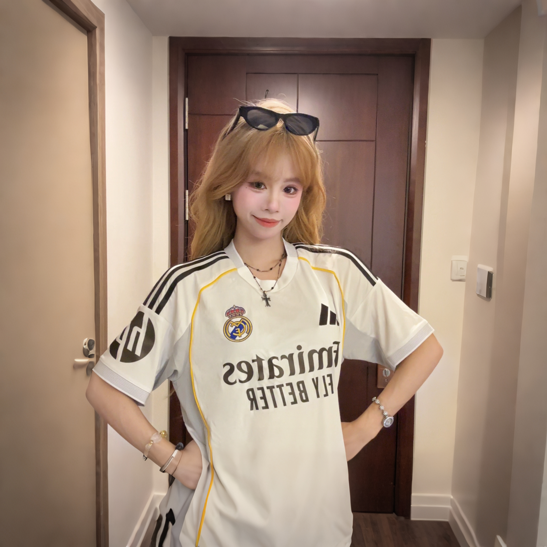 Adidas皇马主场球迷版短袖球衣