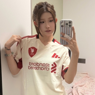 Adidas阿迪达斯2526赛季利物浦客场球迷版短袖足球运动球衣JV6487