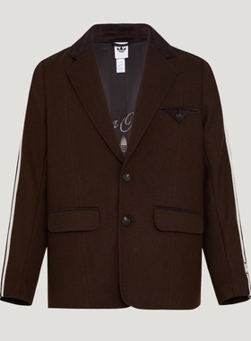 Adidas阿迪达斯实穿的个性款休闲梭织运动宽松版型西装外套KU5616