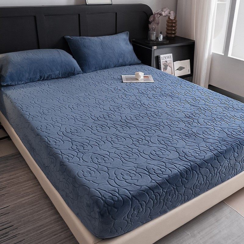 A类婴儿棉床笠加厚提花床罩