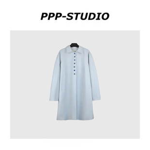 『PP-STUDIO』春季新款时尚百搭长款复古风衣外套*20260437