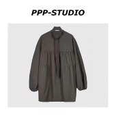 新款 时尚 甜美休闲百搭设计款 外套 STUDIO 泡泡袖 20260483