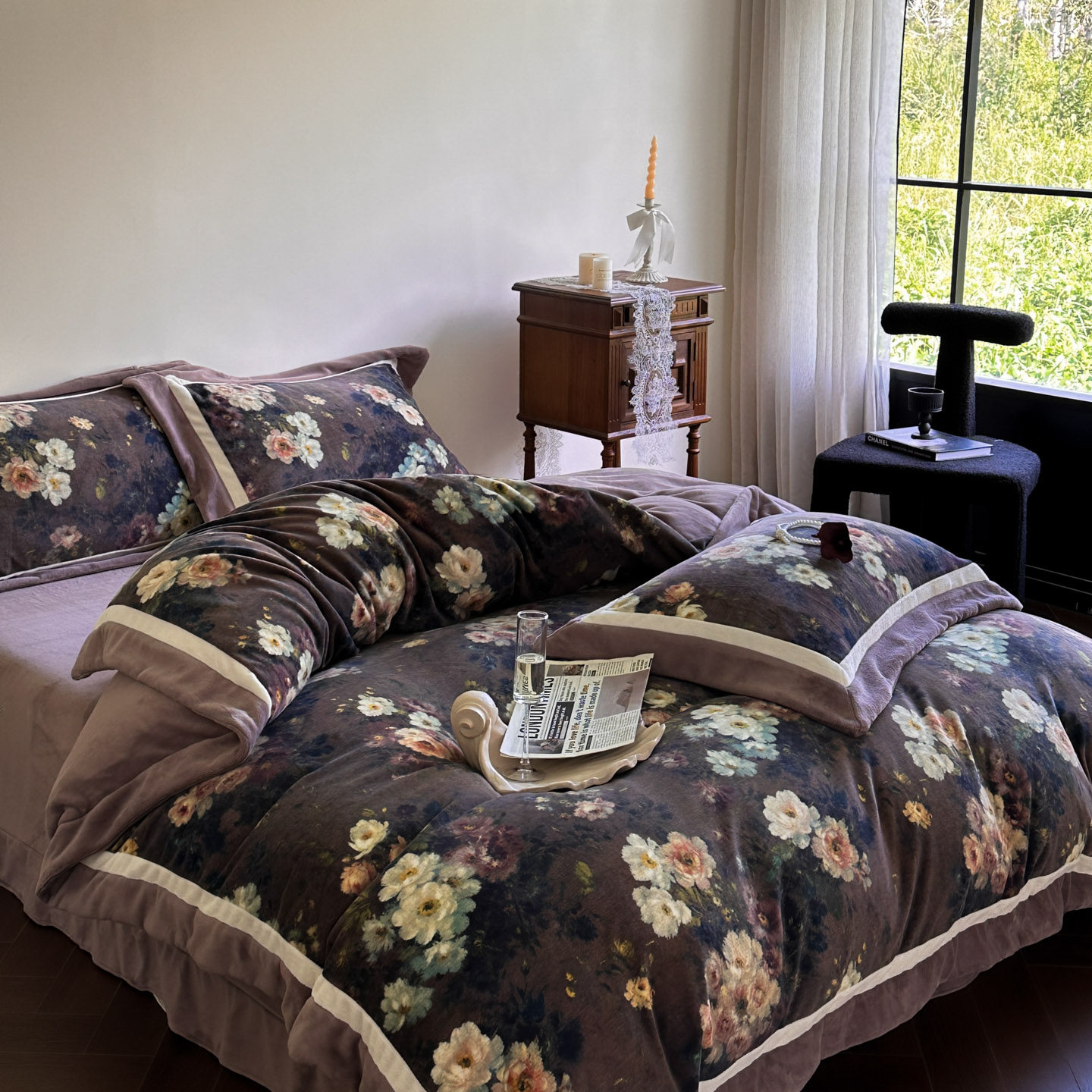 秋冬富贵牛奶保暖珊瑚绒加绒被套法莱绒双面绒床上用品,床上用品,床品套件/四件套/多件套,淘宝优惠券,粉丝福利购,淘宝优惠卷