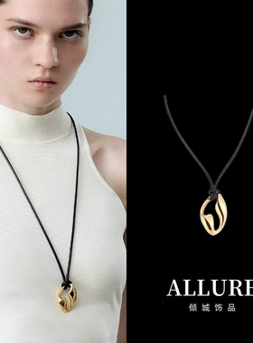 男女镂空T字项链毛衣链简约时尚