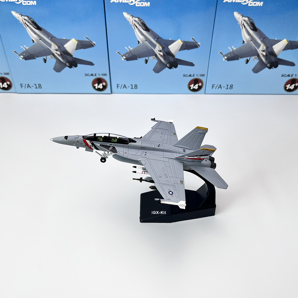 1:100 f/a-18 f18超级大黄蜂赏金猎人战斗机飞机军事模型摆件玩具