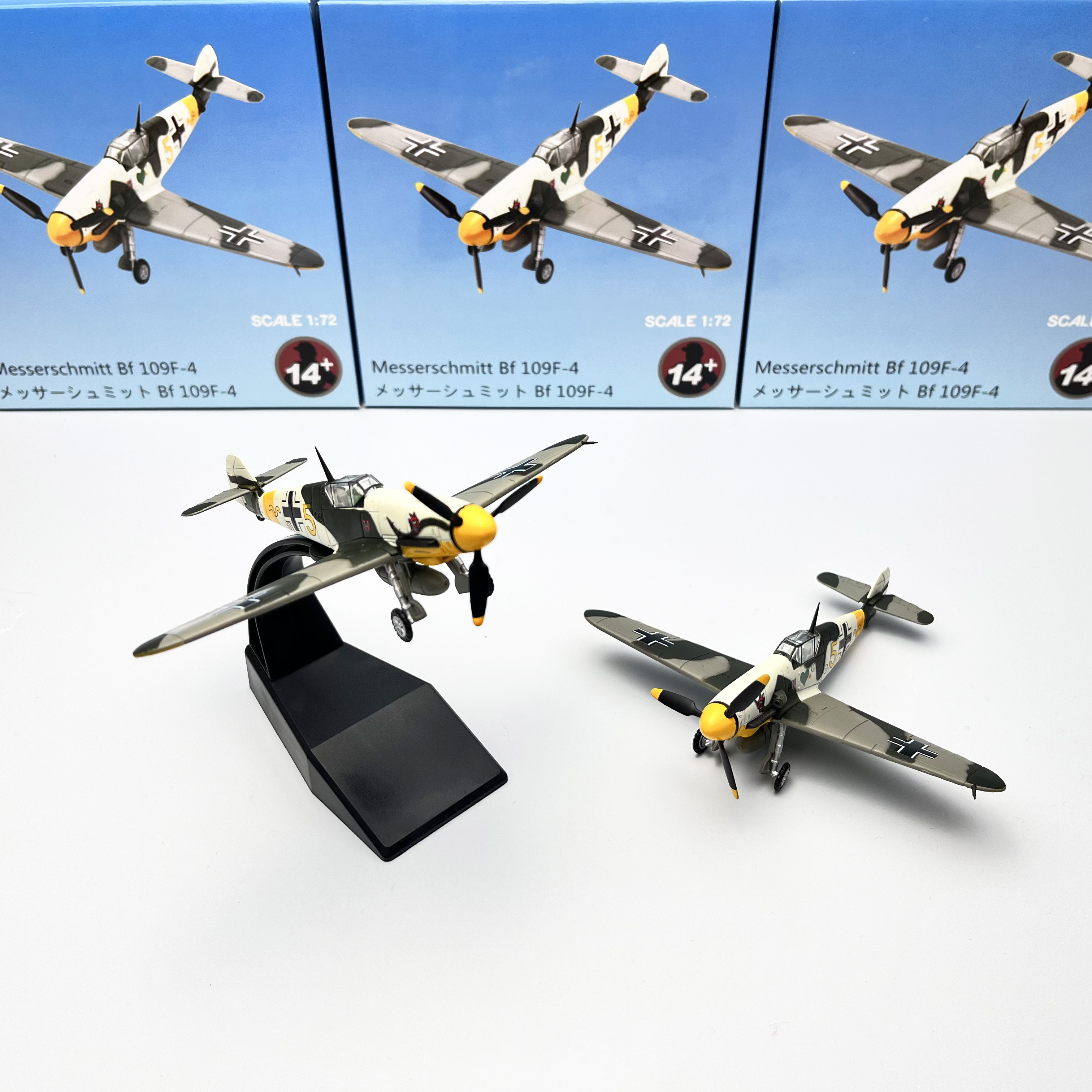 1:72 二战德国bf109战斗机成品飞机合金军事模型仿真金属摆件玩具