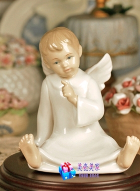 特价外贸高端品牌陶瓷小天使摆件