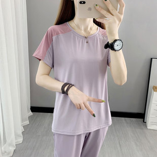 推荐女子短袖T恤2023夏季新款女士跑步健身运动服冰丝速干t恤