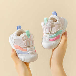 Ginofu一阶段机能鞋1--3岁婴儿学步鞋春季新款防滑防踢软底宝宝鞋