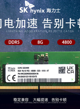 Hynix 海力士 DDR5 8G 16G 32G 4800笔记本内存条兼容