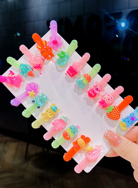 儿童发饰bb发夹小女孩扎头发刘海夹卡通可爱头花公主发卡鸭夹头饰