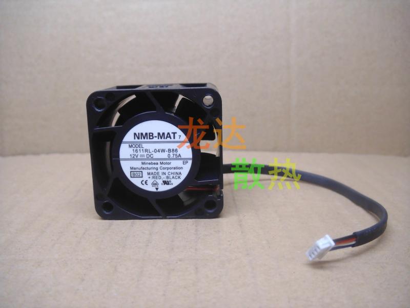 原装正品 NMB 4028 12V 0.75A 1611RL-04W-B86 4cm 散热风扇