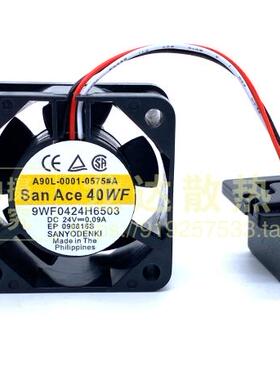 9WF0424H6504/6503 A90L-0001-0575#A/B SanAce40WF发那科风扇24V