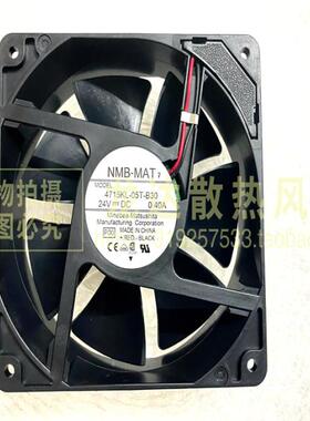 原装NMB美蓓亚 4715KL-05T-B50/B30/B40 24V 12038插片式散热风扇