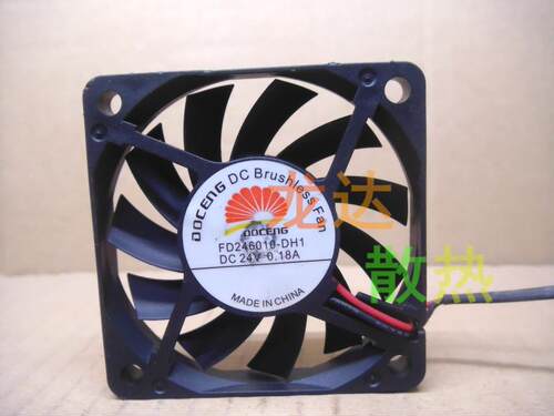 全新原装FD246010-DH1 6010 24V 0.18A 6CM 2线 耐用散热风扇