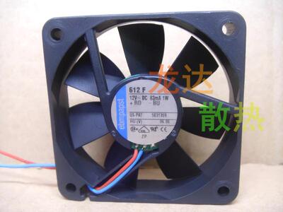 全新   6015 DC12v 1.0w  612F 静音 散热风扇