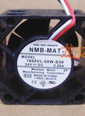 全新原装正品NMB-MAT7 1608VL-05W-B59 24V 0.09A 3线变频器风扇