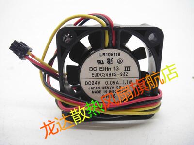 EUDC24B8S-932 伺服SERVO 24V0.05A 1.1W 4CM4013 变频器风扇3线