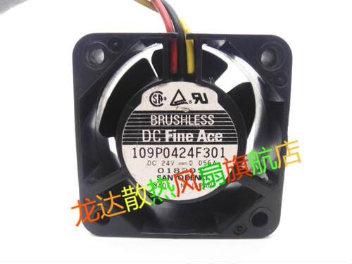 109P0424F3D043/F301/F302/F327/F329 24V 0.055A 散热风扇