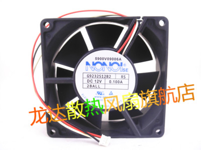 全新NONOISE g9232s12b2 24V 0.100A 7.2W 9CM 9232 3线 散热风扇