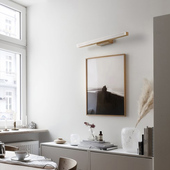 LED镜前灯壁灯全实木原色客厅餐厅卧室书房过道北欧壁灯质感北欧