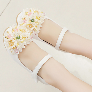 女童皮鞋宝宝韩版单鞋女孩配婚纱礼服裙鞋子软底跳舞演出鞋儿童鞋