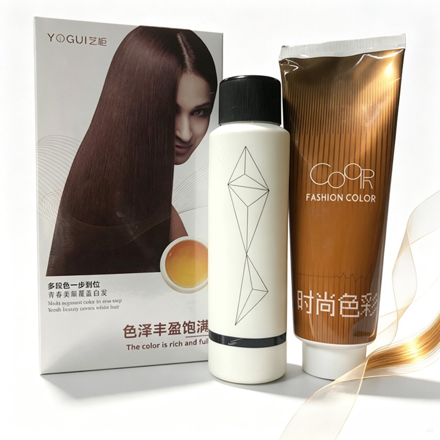 艺柜染发膏网红染染发剂咖啡黑棕色亚麻金棕奶茶巧克力焦糖色盖白