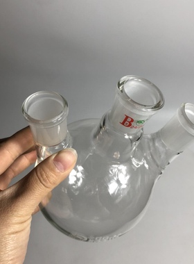 三口烧瓶耐高温玻璃烧杯1235000ml口径24x3加厚材质可定做