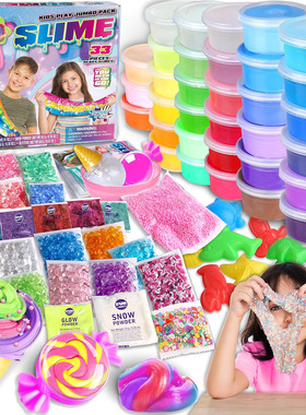 18 Cups Jumbo Slime Kit for Kids DIY Soft Party Favors toys