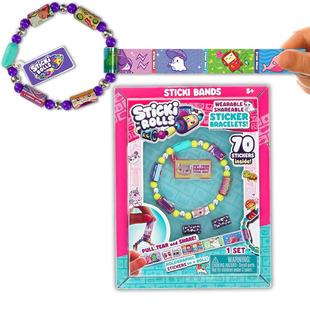 Sticker rolls bands Wearable Shareable Sticker Toy Bracelet