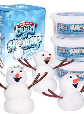 Build a Snowman Kit Snowballs Toys Kids Christmas Crafts DIY