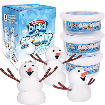 DIY圣诞雪人亚马逊手工捏雪球