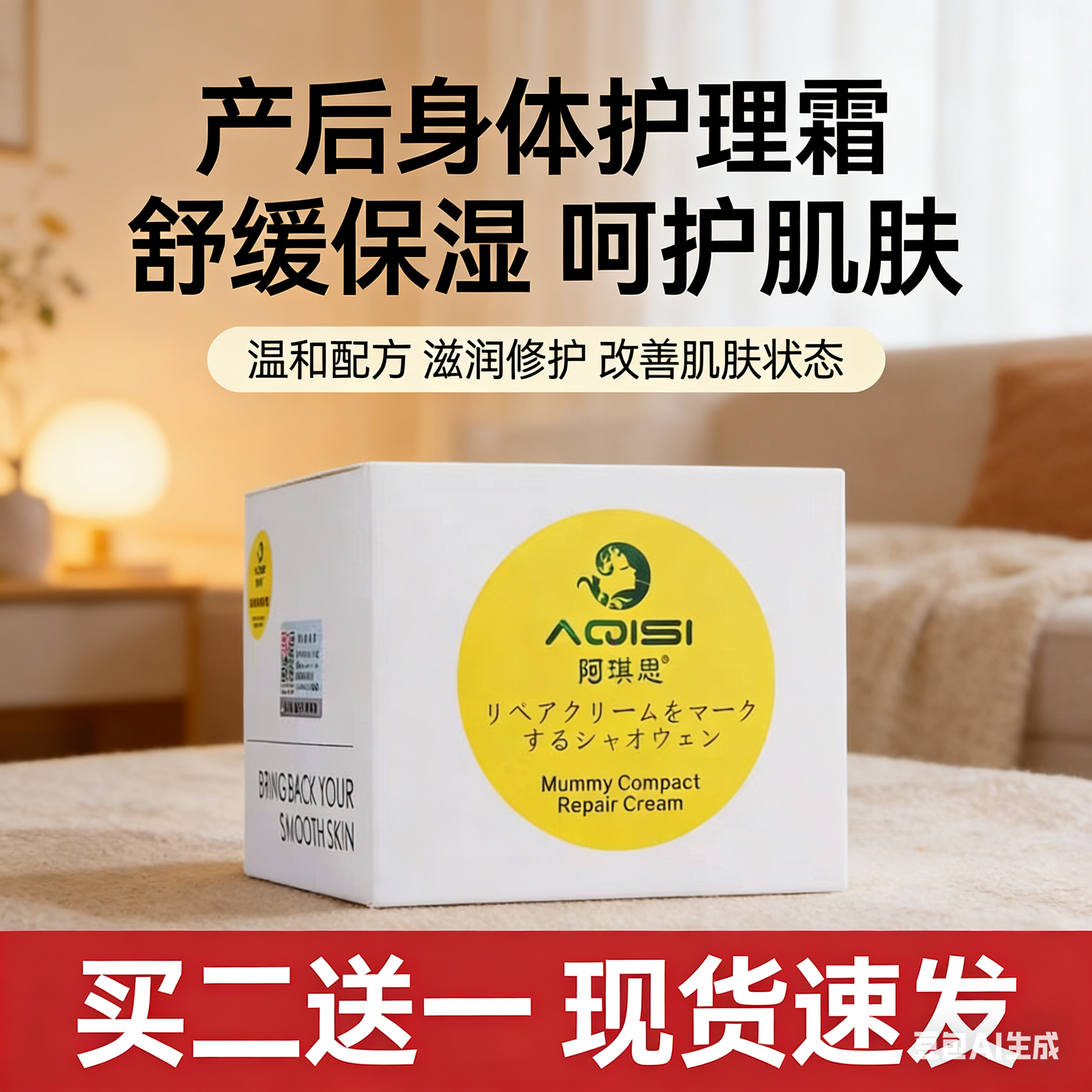 孕产祛去除妊娠纹修复霜产后消除紧致淡化预防妊辰纹专用肥胖肚皮