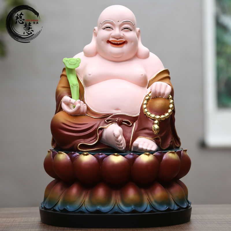 笑佛树脂招财风水居家摆件工艺品