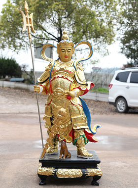 寺庙杨戬摆件居家供奉二郎神佛像