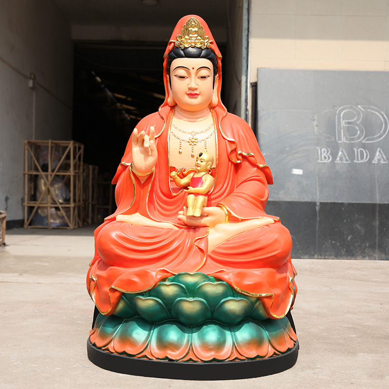 树脂玻璃钢观音佛像3送