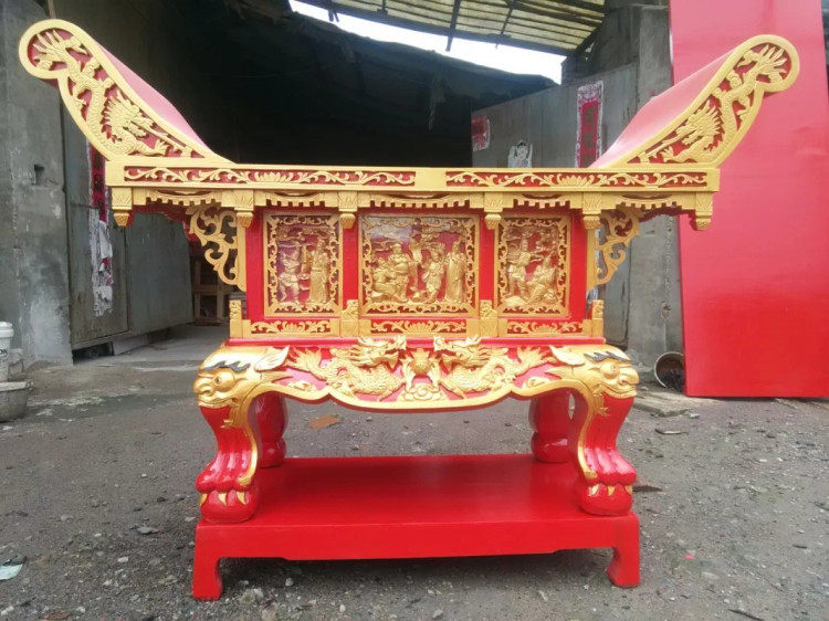 厂家直销供桌元宝桌 寺庙供桌佛堂寺庙用品 元宝桌1米68 大小定做