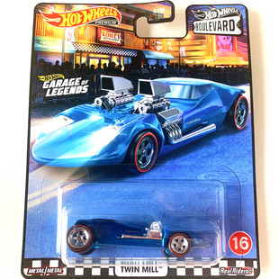 hotwheels风火轮GJT68花园林荫大道Boulevard4合金车模TWIN MILL