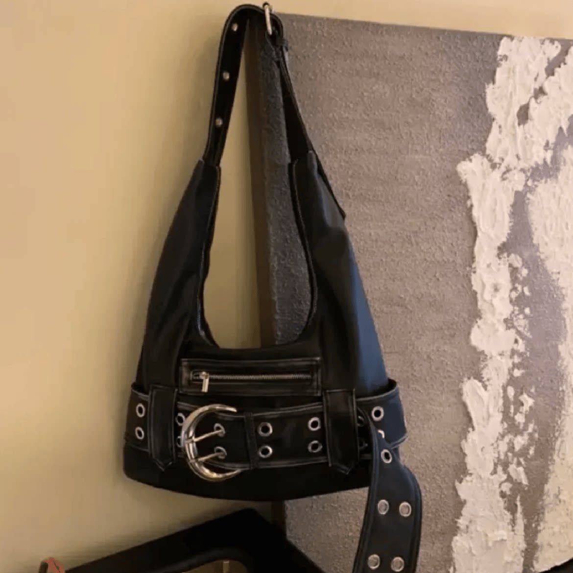 2024新款欧美复古辣妹小众设计大容量单肩腋下包y2k休闲斜挎包