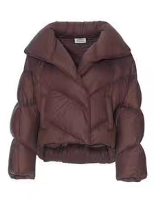 风笛2025冬款专柜正品轻盈短款鹅绒服1F45221070咖色短鹅绒2199