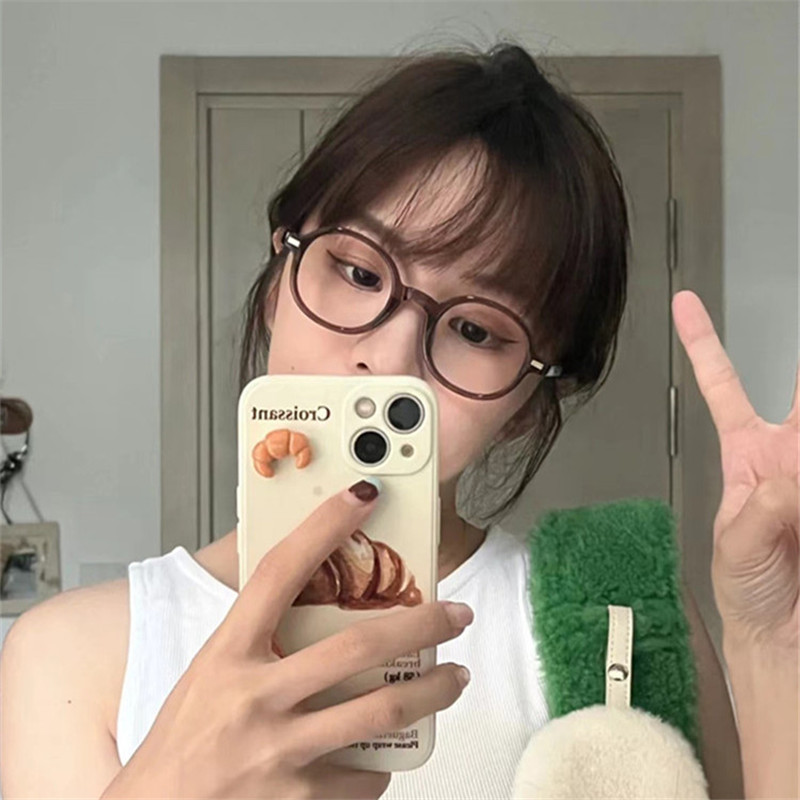 韩国TR90复古椭圆黑粗框原宿近视眼镜框文艺男女网红板材腿平光架