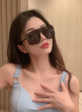 遮阳方形韩男女无框太阳镜