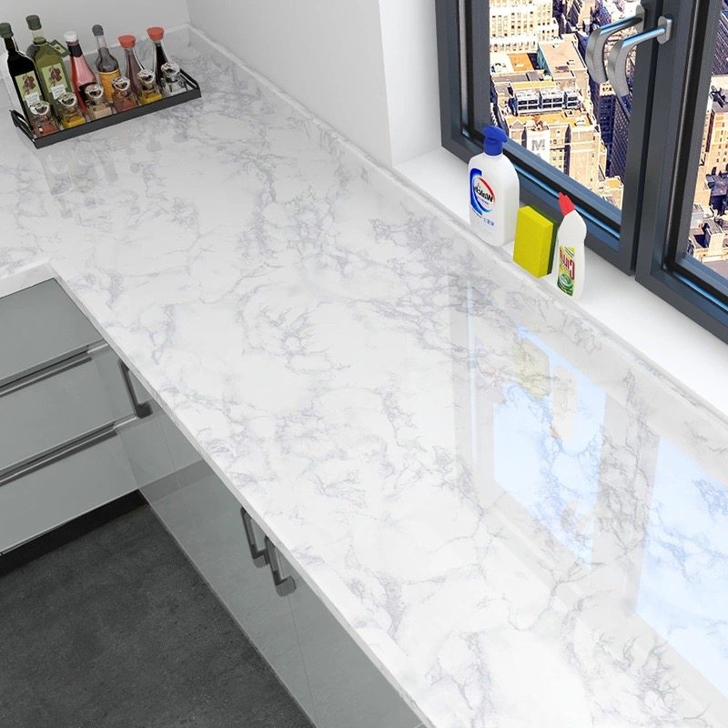 灶台厨房防水防油贴纸自粘耐高温环保可擦洗墙纸橱柜墙面桌面家用