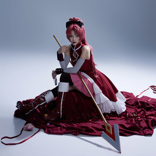 佐仓杏子cos 魔法少女小圆 cosplay 杏子战斗服 尾款 亚美次元