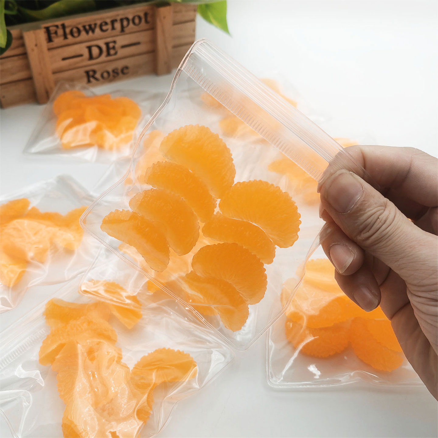 仿真桔子发泄橘子水果解压小玩具