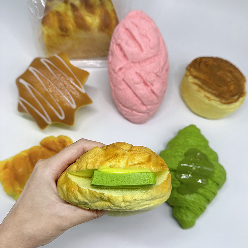 반죽 빵 시뮬레이션 토스트 느린 리바운드 손가락 빠는 인기 어린이 스트레스 해소 반죽 음악 대학생 스트레스 해소