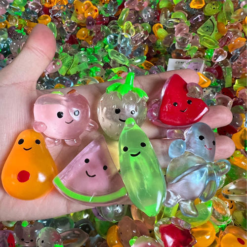 新品TPR水晶透明水果小红书水果